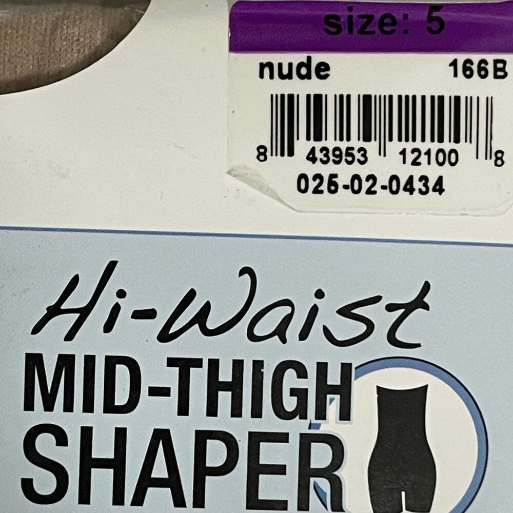 Assets by Spanx Sensational Hi-Waist Mid Thigh Shaper 166B - Nude - Size 5 - Picture 2 of 5